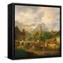 Morning in Partenkirchen, 1819-Peter Von Hess-Framed Stretched Canvas