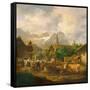 Morning in Partenkirchen, 1819-Peter Von Hess-Framed Stretched Canvas