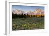 Morning in Pilgrim Creek Meadows, Grand Teton NP, Wyoming-Michael Qualls-Framed Photographic Print