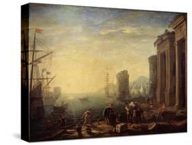 Morning in the Harbour, 1630S-Claude Lorraine-Stretched Canvas