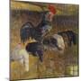 Morning in the hen house-Bernhard Dorotheus Folkestad-Mounted Giclee Print