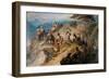 Morning in the Highlands. the Royal Family Ascending Lochnagar, 1853-Carl Haag-Framed Giclee Print