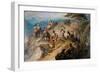 Morning in the Highlands. the Royal Family Ascending Lochnagar, 1853-Carl Haag-Framed Giclee Print