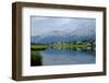 Morning in the Mountain Lake Pillersee, Church Is Reflected in Ascending Morning Fog, Austria-Adolf Martens-Framed Photographic Print