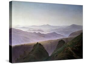 Morning in the Mountains, before 1823-Caspar David Friedrich-Stretched Canvas