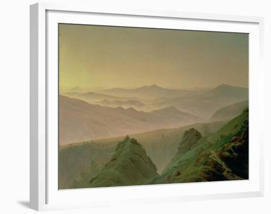 Morning in the Mountains-Caspar David Friedrich-Framed Giclee Print