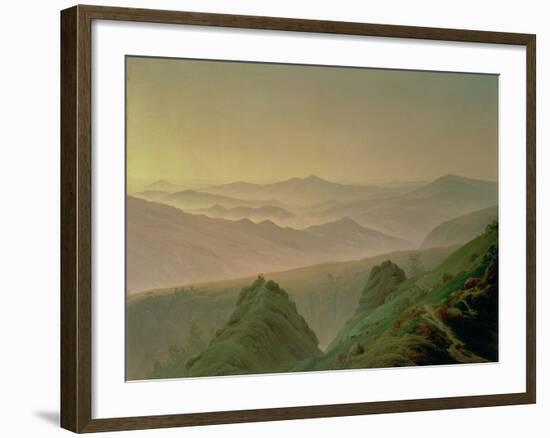 Morning in the Mountains-Caspar David Friedrich-Framed Giclee Print