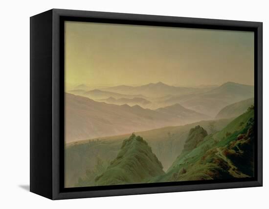 Morning in the Mountains-Caspar David Friedrich-Framed Stretched Canvas