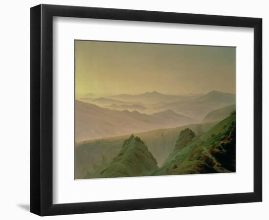 Morning in the Mountains-Caspar David Friedrich-Framed Premium Giclee Print