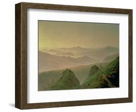 Morning in the Mountains-Caspar David Friedrich-Framed Giclee Print