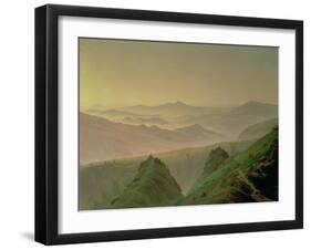 Morning in the Mountains-Caspar David Friedrich-Framed Giclee Print