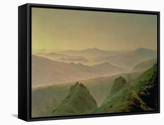 Morning in the Mountains-Caspar David Friedrich-Framed Stretched Canvas