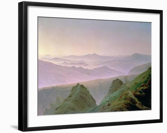 Morning in the Mountains-Caspar David Friedrich-Framed Giclee Print