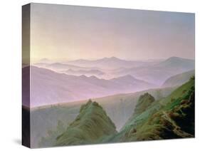 Morning in the Mountains-Caspar David Friedrich-Stretched Canvas