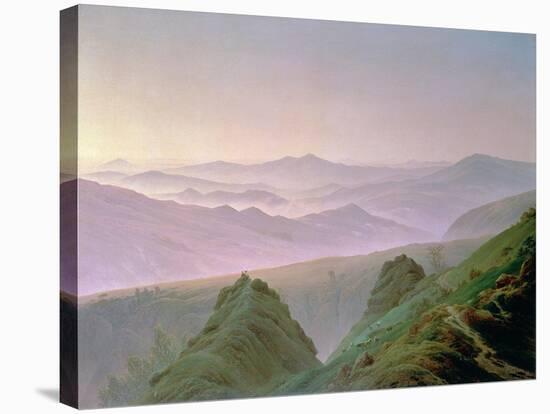 Morning in the Mountains-Caspar David Friedrich-Stretched Canvas