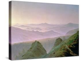 Morning in the Mountains-Caspar David Friedrich-Stretched Canvas