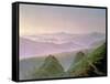 Morning in the Mountains-Caspar David Friedrich-Framed Stretched Canvas