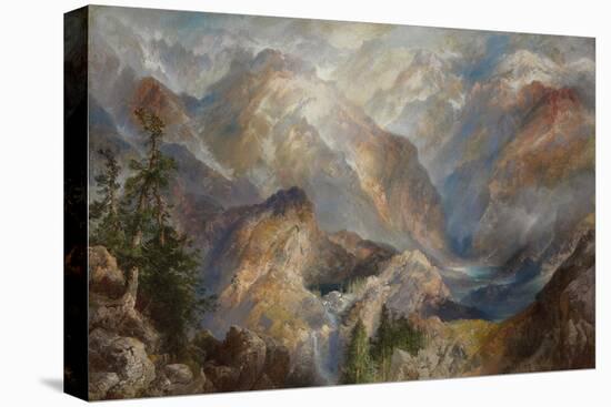 Morning in the Sierras, Nevada. 1910-Thomas Moran-Stretched Canvas