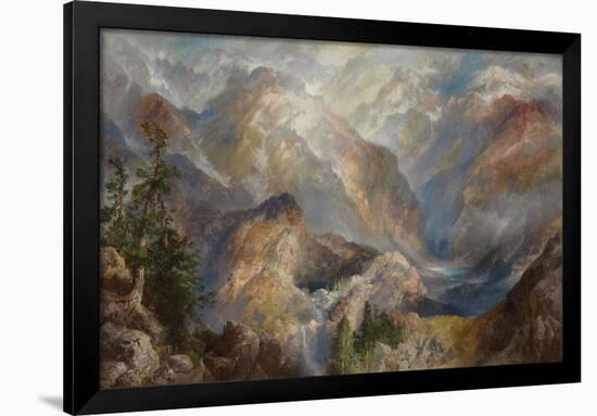 Morning in the Sierras, Nevada. 1910-Thomas Moran-Framed Giclee Print