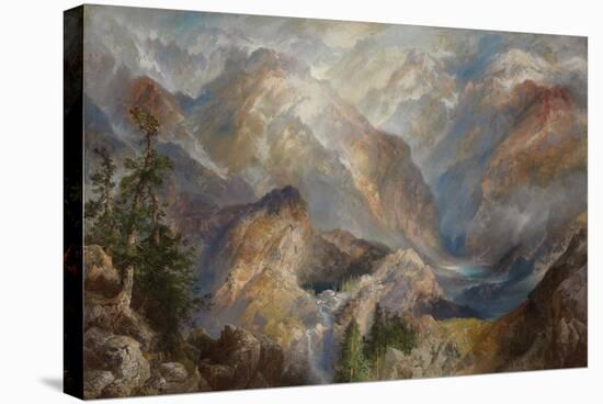 Morning in the Sierras, Nevada. 1910-Thomas Moran-Stretched Canvas