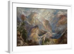 Morning in the Sierras, Nevada. 1910-Thomas Moran-Framed Giclee Print