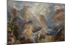 Morning in the Sierras, Nevada. 1910-Thomas Moran-Mounted Giclee Print