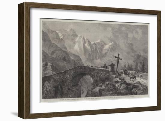 Morning in the Viescher Thal, Going Up to the High Pasturage-Harry John Johnson-Framed Giclee Print