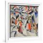 Morning in the Village after Snowstorm-Kasimir Severinovich Malevich-Framed Giclee Print