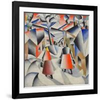 Morning in the Village after Snowstorm-Kasimir Severinovich Malevich-Framed Giclee Print