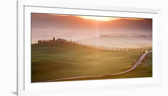 Morning in Val d'Orcia-Marcin Sobas-Framed Photographic Print