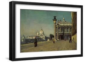 Morning in Venice, 1834-Jean-Baptiste-Camille Corot-Framed Giclee Print