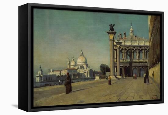 Morning in Venice, 1834-Jean-Baptiste-Camille Corot-Framed Stretched Canvas