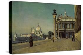 Morning in Venice, 1834-Jean-Baptiste-Camille Corot-Stretched Canvas