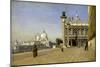 Morning in Venice-Jean-Baptiste-Camille Corot-Mounted Art Print