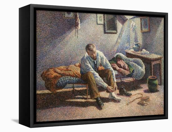 Morning Interior-Maximillian Luce-Framed Stretched Canvas