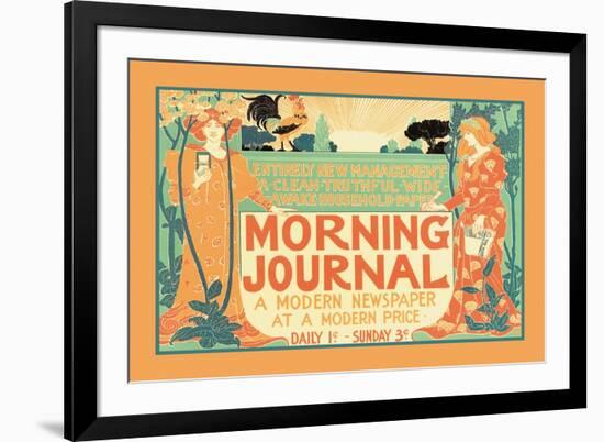 Morning Journal, A Modern Newspaper-null-Framed Art Print