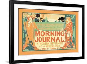 Morning Journal, A Modern Newspaper-null-Framed Art Print