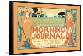 Morning Journal, A Modern Newspaper-null-Framed Stretched Canvas