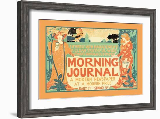 Morning Journal, A Modern Newspaper-null-Framed Art Print