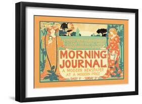 Morning Journal, A Modern Newspaper-null-Framed Art Print