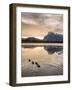 Morning landscape in the Vermilion Lakes, Banff National Park, UNESCO World Heritage Site, Canadian-JIA HE-Framed Photographic Print