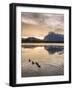 Morning landscape in the Vermilion Lakes, Banff National Park, UNESCO World Heritage Site, Canadian-JIA HE-Framed Photographic Print