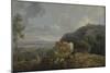Morning: Landscape with Mares and Sheep, C.1770-80-George the Elder Barret-Mounted Giclee Print