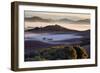 Morning Light and Misty Hills, Petaluma, Sonoma County, Northern California-Vincent James-Framed Photographic Print