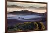 Morning Light and Misty Hills, Petaluma, Sonoma County, Northern California-Vincent James-Framed Photographic Print