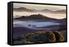 Morning Light and Misty Hills, Petaluma, Sonoma County, Northern California-Vincent James-Framed Stretched Canvas