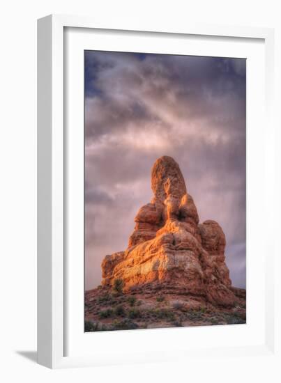 Morning Light and Navajo Sandstone Design-Vincent James-Framed Photographic Print