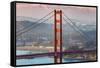 Morning Light and South Golden Gate Tower, San Francisco-Vincent James-Framed Stretched Canvas