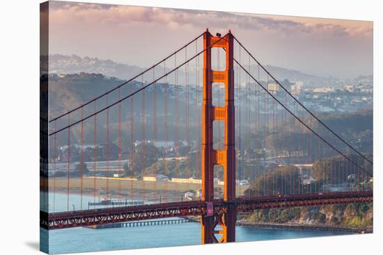 Morning Light and South Golden Gate Tower, San Francisco-Vincent James-Stretched Canvas