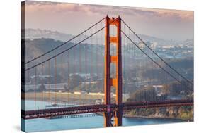 Morning Light and South Golden Gate Tower, San Francisco-Vincent James-Stretched Canvas